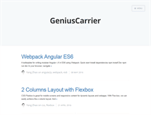 Tablet Screenshot of geniuscarrier.com